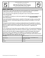 Shooting Range Grant Program Application - Oregon, Page 12