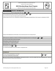 Shooting Range Grant Program Application - Oregon, Page 6
