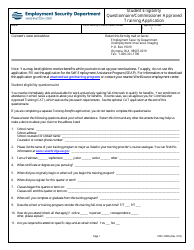 Document preview: Form EMS10065 Student Eligibility Questionnaire/Commissioner Approved Training Application - Washington