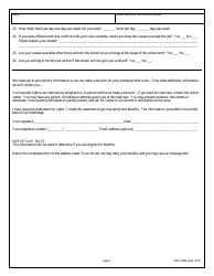 Form EMS10065 Student Eligibility Questionnaire/Commissioner Approved Training Application - Washington, Page 3