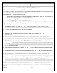 Form EMS10065 Student Eligibility Questionnaire/Commissioner Approved Training Application - Washington, Page 4