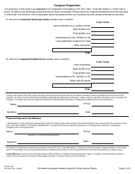 Form IL532 2169 (LPC483) Permitted Landscape Waste Compost Facility Annual Report - Illinois, Page 2