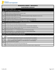 Form P_024_CHK Residential Energy - Architectural Plan Review Checklist - City of Philadelphia, Pennsylvania, Page 3