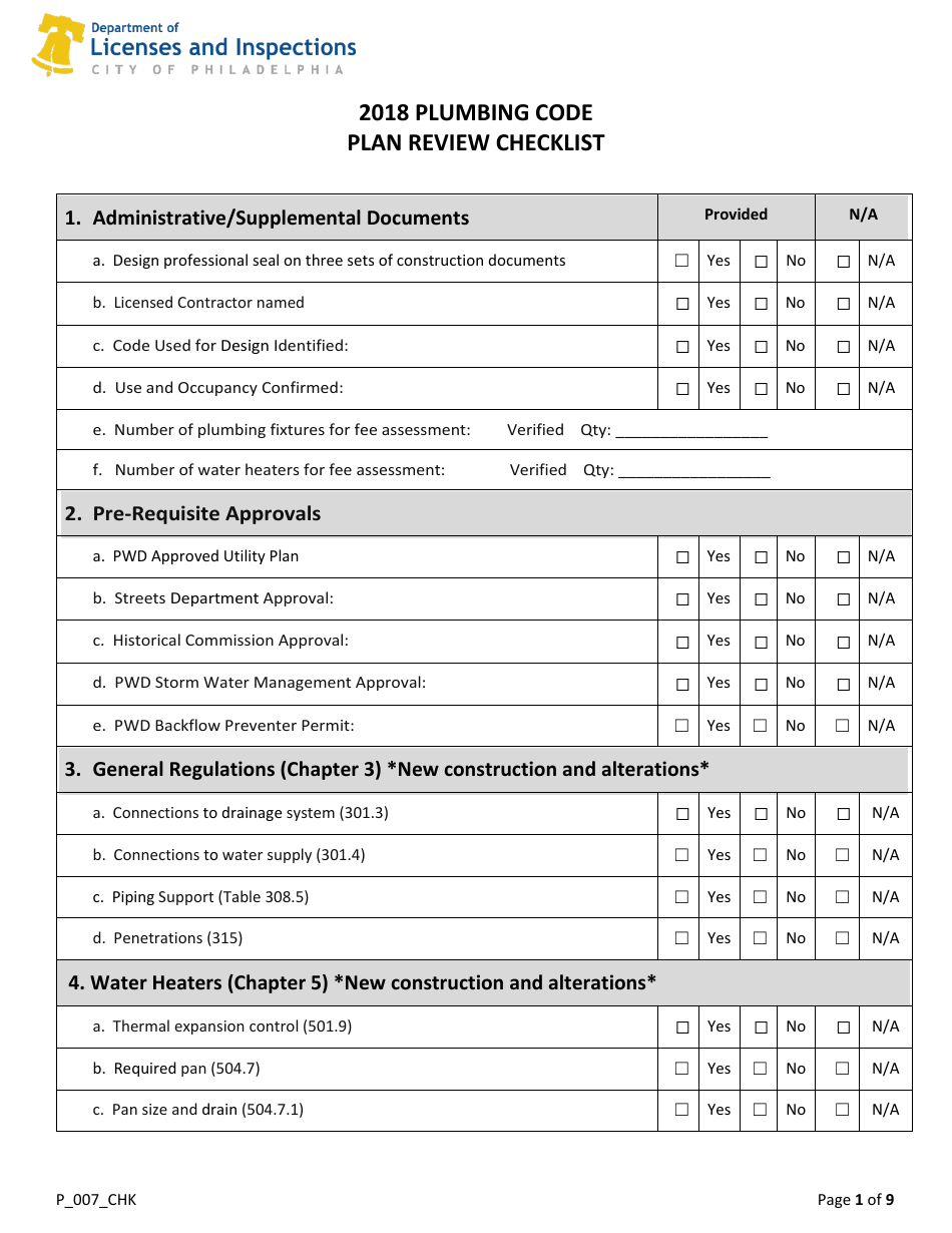 Form P_007_CHK - Fill Out, Sign Online and Download Printable PDF, City ...