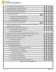 Form P_021_CHK NFPA 13 Sprinkler System Plan Review Checklist - City of Philadelphia, Pennsylvania, Page 2