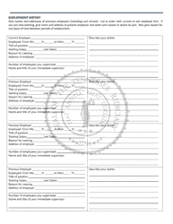 Application for Employment - Tennessee, Page 2