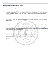 Application for Employment - Tennessee, Page 3