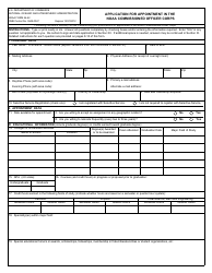 Document preview: NOAA Form 56-42 Application for Appointment in the Noaa Commissioned Officer