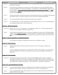 NOAA Form 56-42 Application for Appointment in the Noaa Commissioned Officer, Page 9