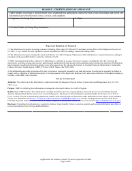 Application for Inshore Catcher Vessel Cooperative Permit, Page 4