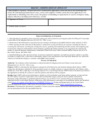 American Fisheries Act (Afa) Permit: Rebuilt, Replacement, or Removed Vessel, Page 3