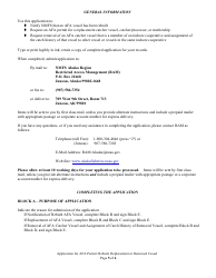 American Fisheries Act (Afa) Permit: Rebuilt, Replacement, or Removed Vessel, Page 5