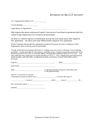 Document preview: Affidavit of No Ccf Activity