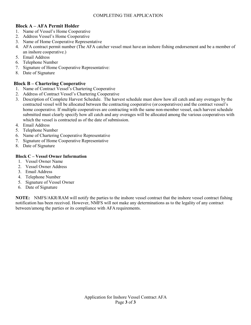 Afa Inshore Vessel Contract Fishing Notification, Page 3