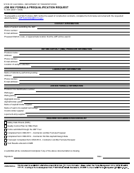 Document preview: Form TL-3900 Job Mix Formula Prequalification Request - California