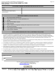 Form TL-9501 New Product Evaluation Submittal Form - California, Page 3
