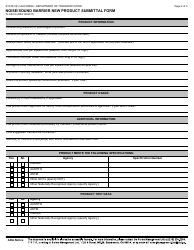 Form TL-9501A Noise/Sound Barrier New Product Submittal Form - California, Page 2