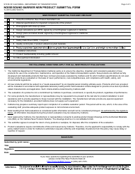 Form TL-9501A Noise/Sound Barrier New Product Submittal Form - California, Page 3