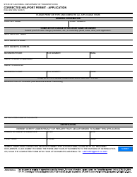 Document preview: Form DOA-0202 Corrected Heliport Permit - Application - California