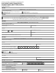 Form FA-2656C Electronic Funds Transfer (Eft) Payment Enrollment Form (Caspay) - California