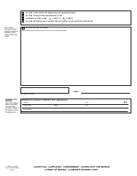 CFCSA Form 2 (PFA895) Application for an Order - British Columbia, Canada, Page 5