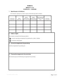 Form F3 Notice of Family Claim - British Columbia, Canada, Page 11