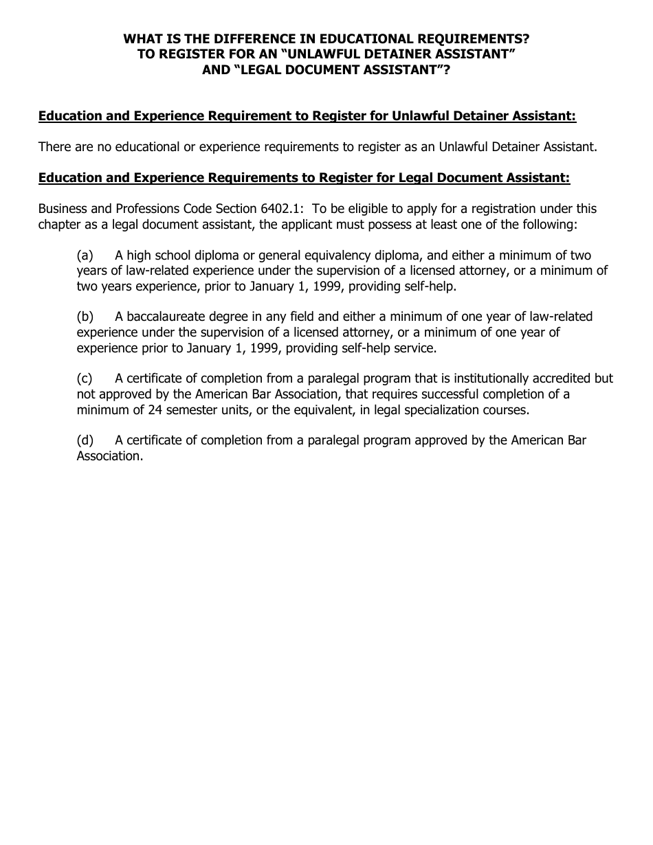 Legal Document Assistant Registration (Corporate or Partnership) - Kern County, California, Page 3