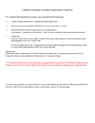 Unlawful Detainer Assistant Registration (Individual) - Kern County, California, Page 2