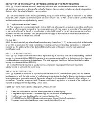 Unlawful Detainer Assistant Registration (Individual) - Kern County, California, Page 3