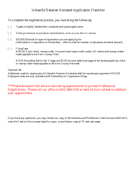 Unlawful Detainer Assistant Registration (Corporate or Partnership) - Kern County, California, Page 2