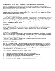 Unlawful Detainer Assistant Registration (Corporate or Partnership) - Kern County, California, Page 3