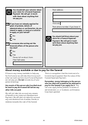 Form SF200 ADULT Funeral Expenses Payment for an Adult - United Kingdom, Page 20