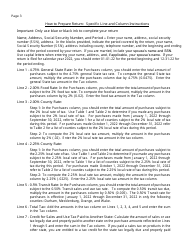 Instructions for Form E-554 Consumer Use Tax Return - North Carolina, Page 3