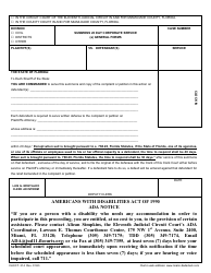 Form CLK/CT.314 Summons 20 Day Corporate Service - Miami-Dade County, Florida
