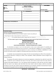 Form CLK/CT.389 Notice to Appear for Pretrial Conference - Miami-Dade County, Florida
