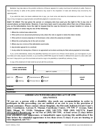 Form CLK/CT.389 Notice to Appear for Pretrial Conference - Miami-Dade County, Florida, Page 2