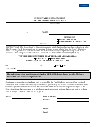 Form ADR-13 Notice of Mediation Date/Amended Mediation Date - California