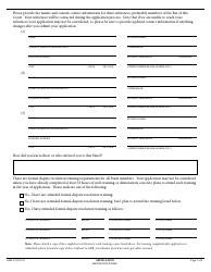 Form ADR-19 Mediation Panel Application Form - California, Page 3