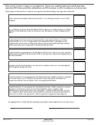 Form ADR-19 Mediation Panel Application Form - California, Page 4
