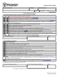 Document preview: Form BDE8301 Proposal Check Sheet - Illinois