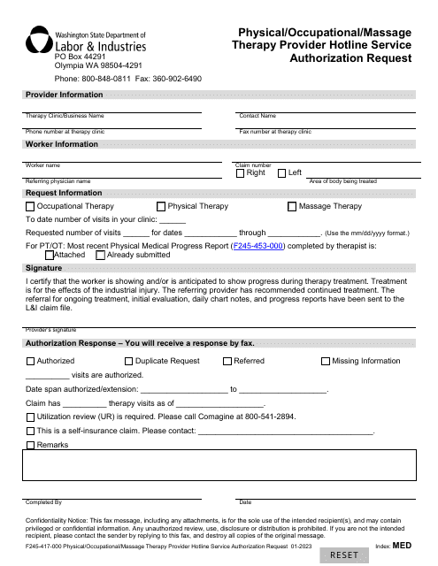 Form F245-417-000  Printable Pdf