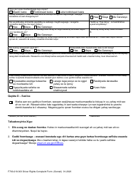 Form F700-219-303 Driver Rights Complaint Form - Washington (Somali), Page 3