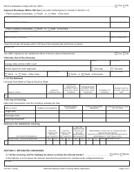 Form 735-9202 Railroad-Highway Public Crossing Safety Application - Oregon, Page 4