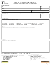 Document preview: Form 734-5061 Comment, Question, Concern, or Request - Oregon