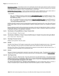 Instructions for Form B-A-102 Monthly Vapor Products Excise Tax Return - North Carolina, Page 2