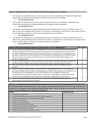 Marketing Code of Conduct Annual Filing Form - Nevada, Page 3