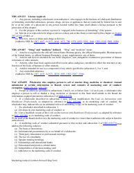 Marketing Code of Conduct Annual Filing Form - Nevada, Page 6