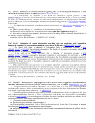 Marketing Code of Conduct Annual Filing Form - Nevada, Page 9