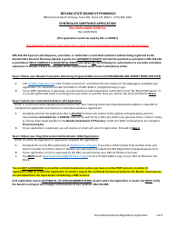 Document preview: Controlled Substance Application - Nevada