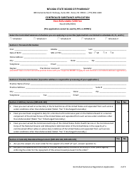 Controlled Substance Application - Nevada, Page 2